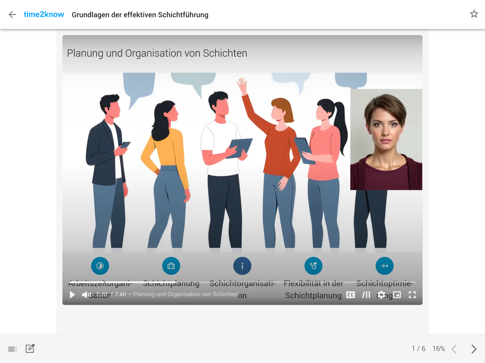 Screenshot zum Videokurs Arbeitsorganisation